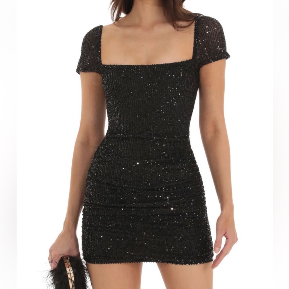 Lucy in the Sky Sequin Body Con Dress